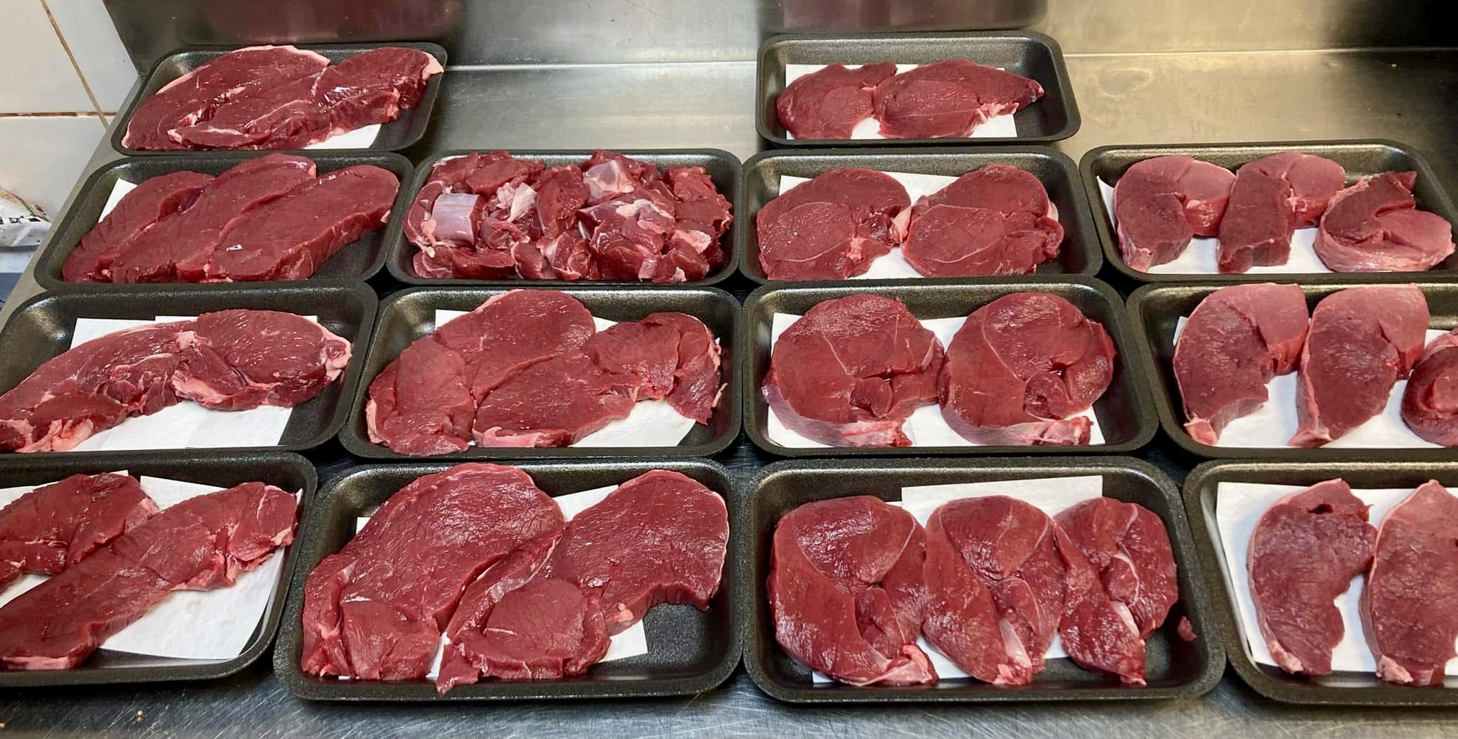 Quality fresh meat counter at Pantri Dysynni