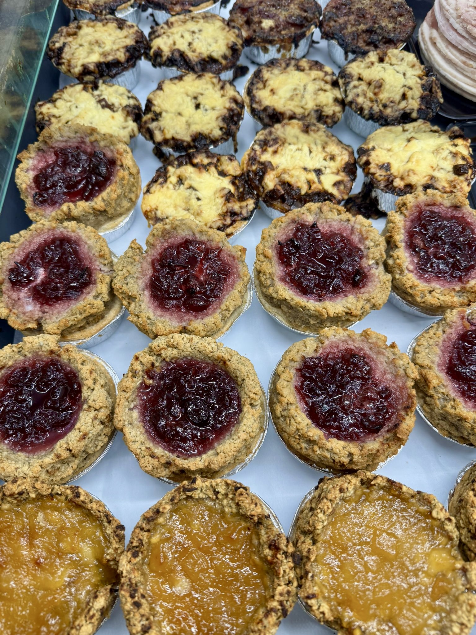 Homemade mini quiches prepared at Pantri Dysynni