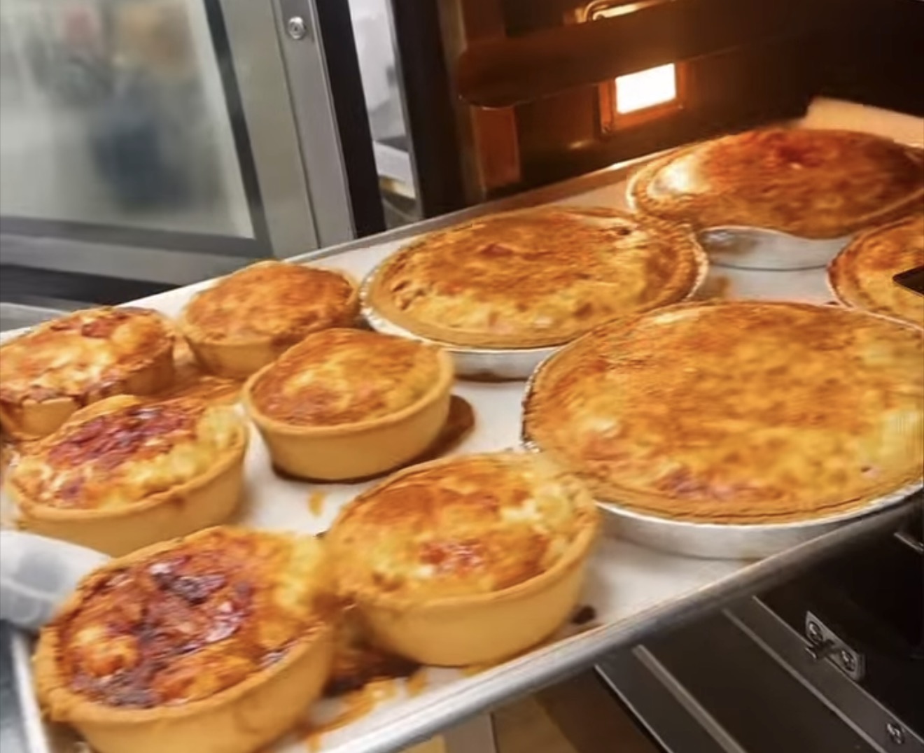 Homemade quiche at Pantri Dysynni